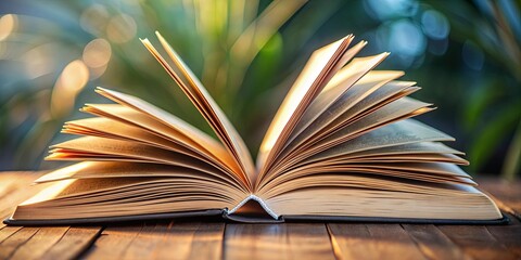 Book pages turning with a captivating story unfolding , storytelling, novel, literature, reading, page turning