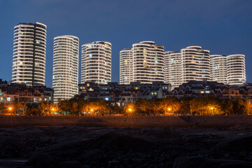 Night view of Qingdao City