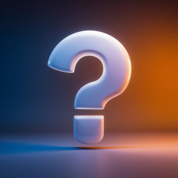 3d question mark