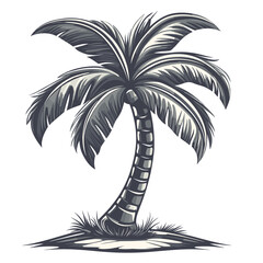 Obraz premium palm tree silhouette