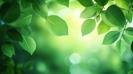 Lush Green Leaves: Nature's Embrace 