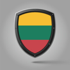 National Shield of LITHUANIA Flag with Original color