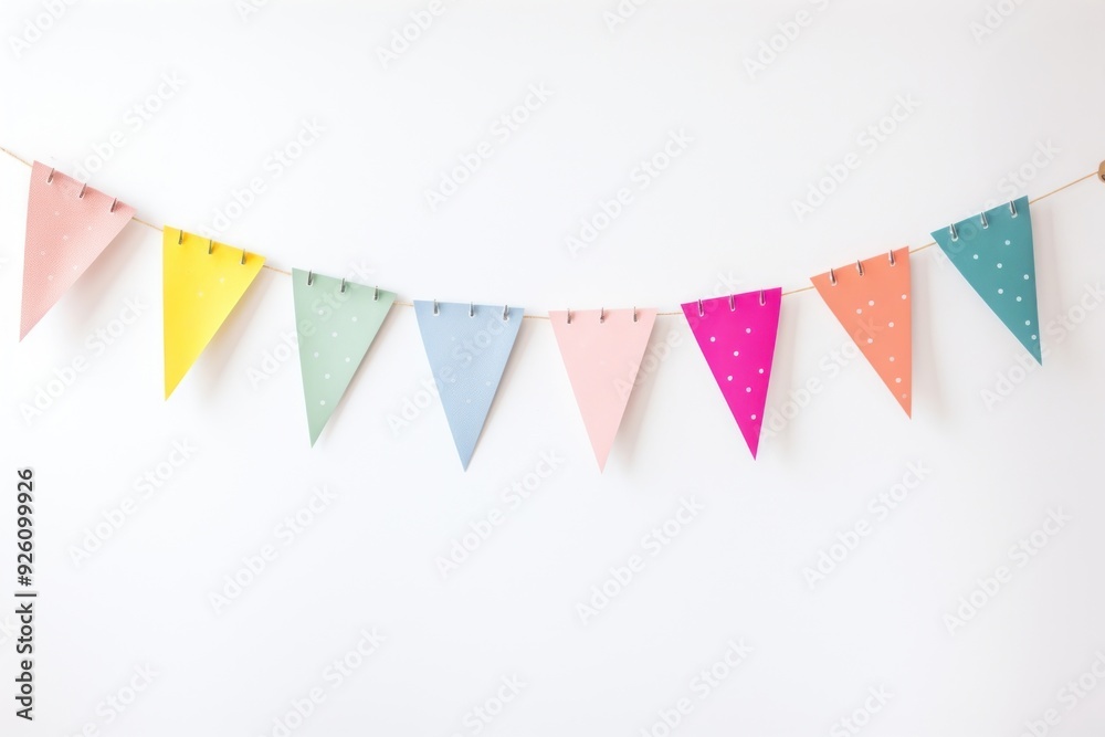 Sticker shape white background clothesline celebration.