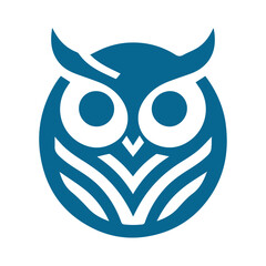 modern minimal owl illustration logo