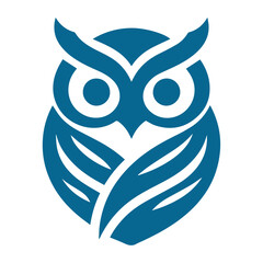 modern minimal owl illustration logo