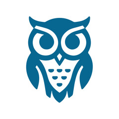 modern minimal owl illustration logo