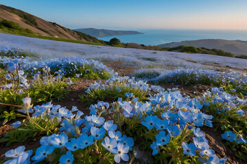 Vibrant Waves of Color, Exploring Japan's Enchanting Hitachi Seaside Park Wildflower Fields