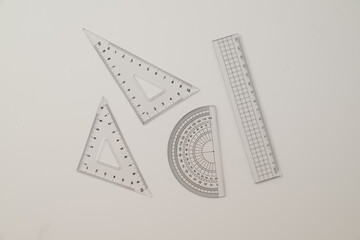 Ruler metric at white background.
Stationery image.