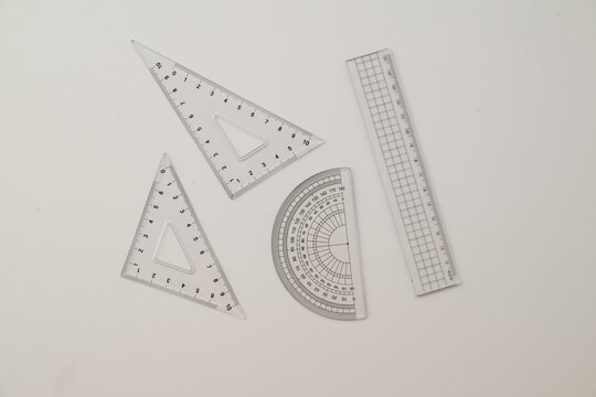 Ruler metric at white background.
Stationery image.