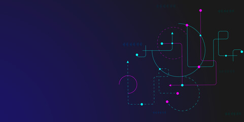 Abstract Global communication. Digital connection with connecting dots and lines. Networking and big data visualization concept background.