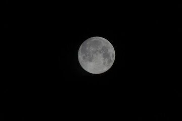 full moon in the night sky