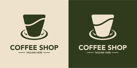Coffee shop logo minimalist design