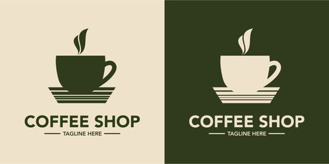 Coffee shop logo minimalist design