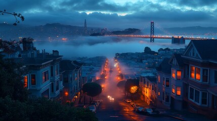 Foggy Night in San Francisco