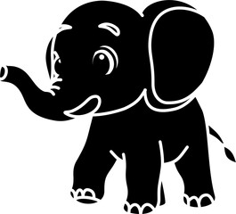 Elephant cartoon vector illustration