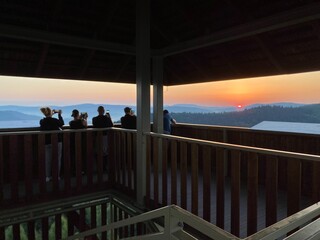 Wieża Malnik wschód słońca © Maciej G. Szling