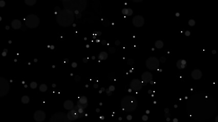 Abstract background of stardust particles. Glare in the sky. 3D.