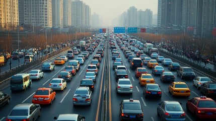 Traffic Jam in a Modern City