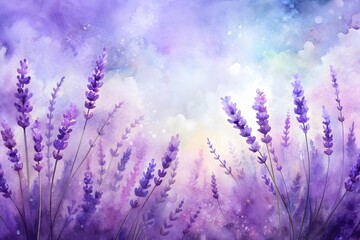 Naklejka premium Selective and soft focus on lavender flower, beautiful flower in flower garden 