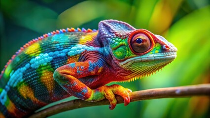 Colorful chameleon changing color , chameleon, colorful, reptile, camouflage, nature, animal, lizard, texture