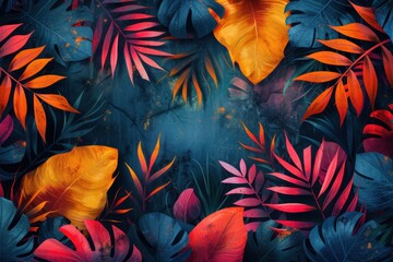 abstract background in colors and patterns for National Indoor Plant Week