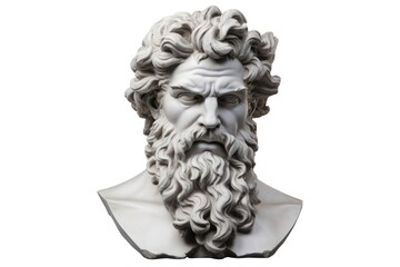 Sculpture statue art white background.