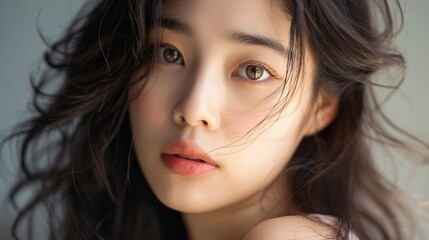 Beauty portraits of beautiful young Asian woman