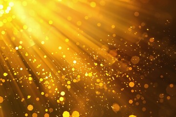 ai generative gold and light sparkle background