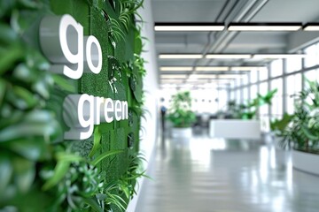ai generative go green writing office