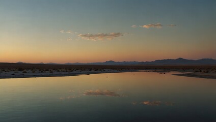 A poem about the ephemeral beauty of a mirage shimmering on the horizon ai_generated