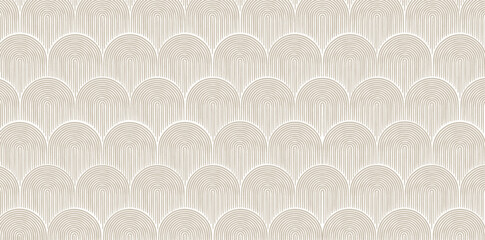 seamless pattern of arching, concentric lines forming a series of semi-circles, creating a scalloped or fingerprint-like texture  © kartik