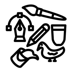 Collage vector icon style