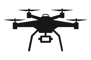 drone silhouette vector illustration