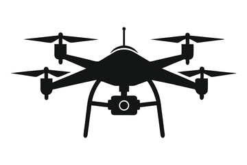 drone silhouette vector illustration