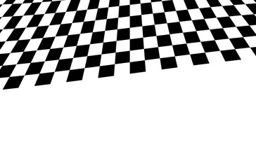 Obraz premium Race flag background. Checkered flag. Black and white checker. Finishing flag. Automotive graphics. Race motorsport concept. Vector illustration