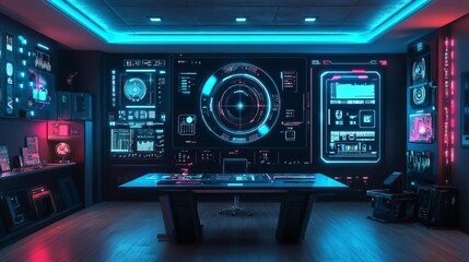 Isolated digital audio control panel with buttons and display for mixing music electronically