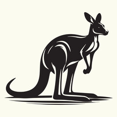 Kangaroo silhouette vector illustration design