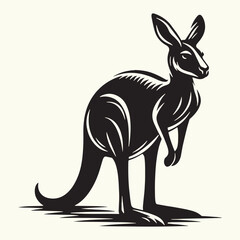 Kangaroo silhouette vector illustration design