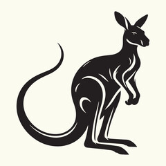 Kangaroo silhouette vector illustration design