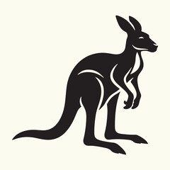 Kangaroo silhouette vector illustration design