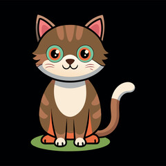 Cute cat vector illustration