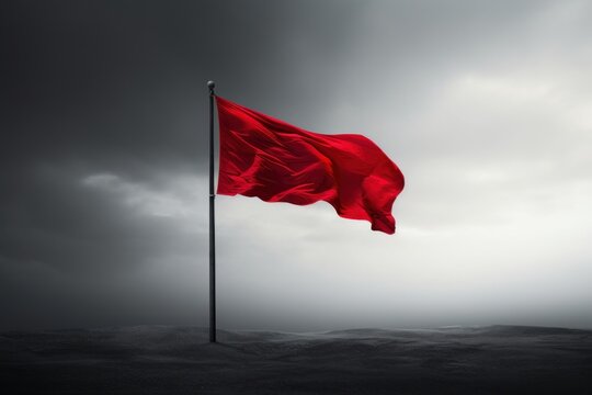 Red flag patriotism darkness outdoors.