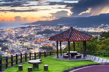 Nago, Okinawa, Japan Downtown Cityscape © SeanPavonePhoto