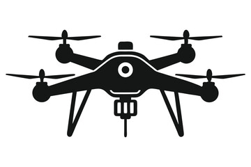 drone silhouette vector illustration