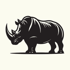 Rhinoceros silhouette vector illustration design