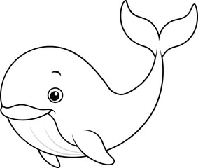 whale coloring page