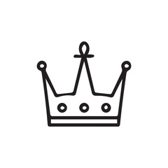 Crown icon.Flat color design.Vector illustration isolated on white background.