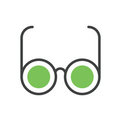 Eyeglasses vector icon