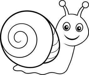 snail coloring page