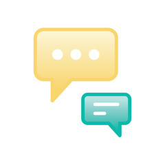 Naklejka premium Communication vector icon